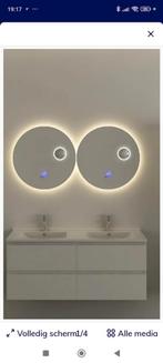 Spiegel met ledverlichting in 3 kleuren, Maison & Meubles, Accessoires pour la Maison | Miroirs, Enlèvement