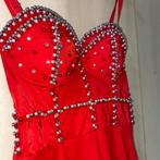Rode Avondjurk met Kristallen, Vêtements | Femmes, Habits de circonstance, Robe de gala, Taille 36 (S), Comme neuf, Envoi