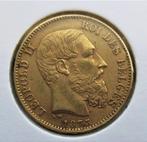 belgie 20 francs 1875, Postzegels en Munten, Ophalen of Verzenden, België, Goud