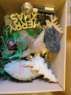 Boîte de Noël avec décorations de Noël, Enlèvement ou Envoi, Comme neuf