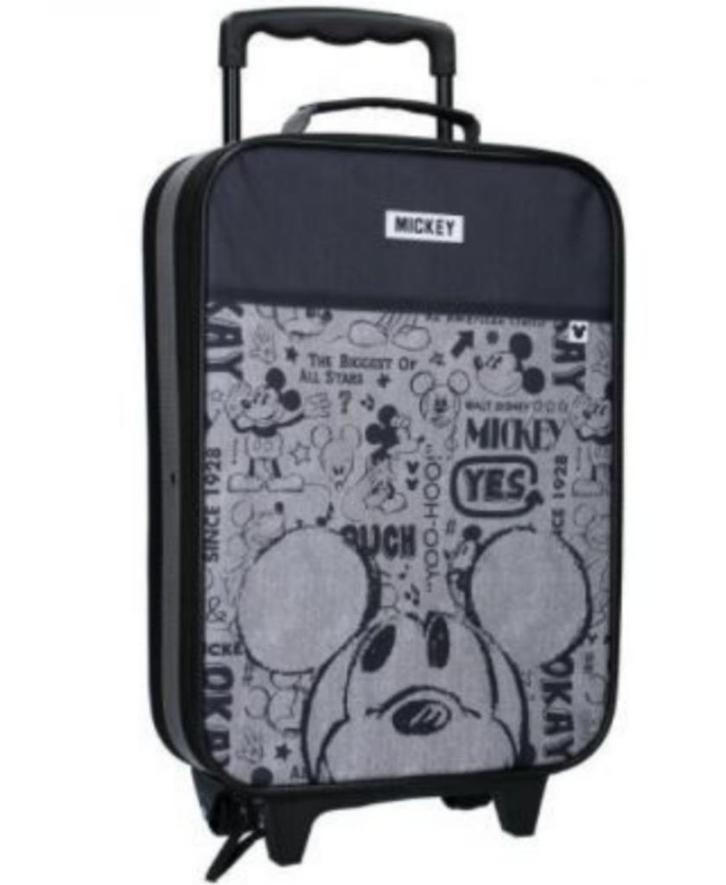 Mickey Mouse Trolley Koffer - Disney, Handtassen en Accessoires, Koffers, Nieuw, Overige materialen, Minder dan 50 cm, Minder dan 35 cm