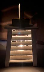 Lanterne en bois avec bougeoir incorporé, Maison & Meubles, Accessoires pour la Maison | Bougeoirs & Bougies, Comme neuf, 25 à 50 cm
