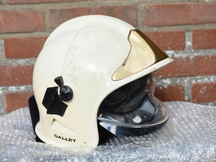 Brandweerhelm brandweer Gallet casque pompier, Verzamelen, Militaria | Algemeen, Ophalen of Verzenden