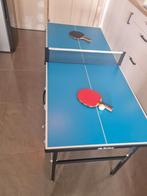 Buffalo tafeltennistafel Mini deluxe blauw, Sport en Fitness, Tafeltennis, Ophalen of Verzenden, Zo goed als nieuw