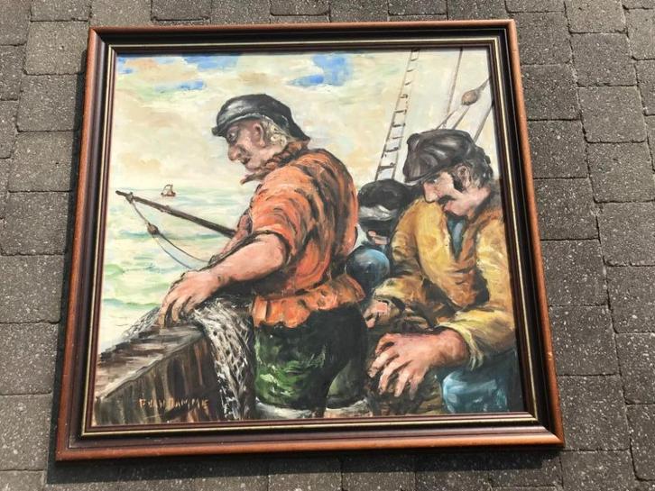 mooi groot oud schilderij Frans van Damme, Antiek en Kunst, Kunst | Schilderijen | Klassiek, Ophalen