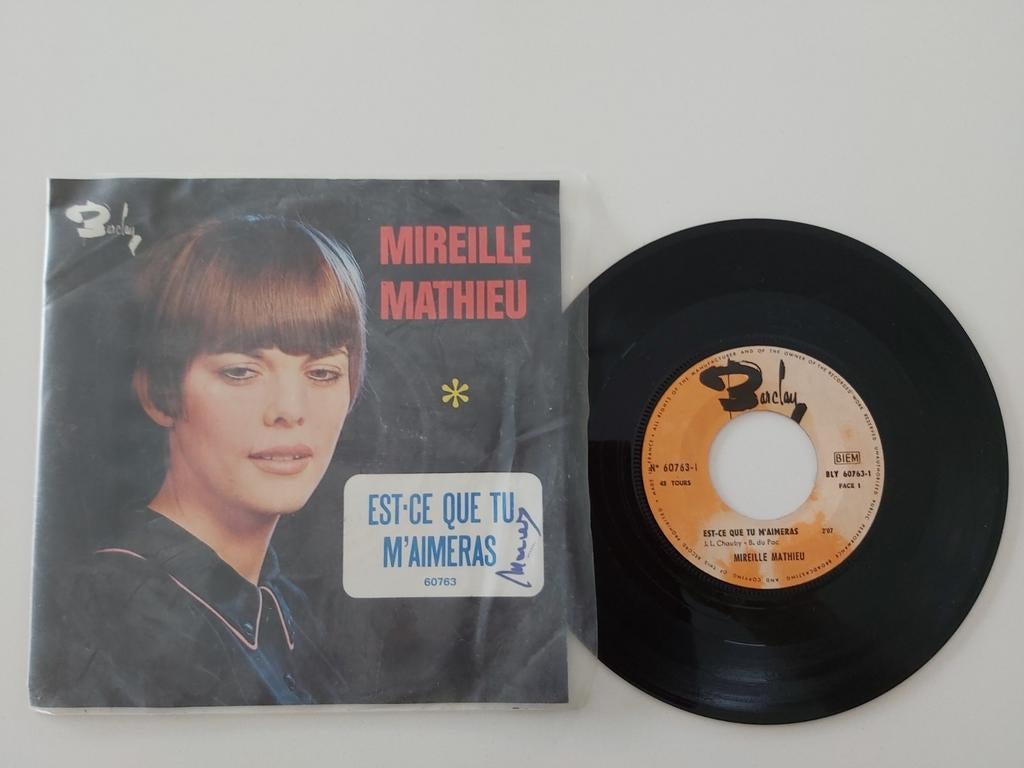 Mireille Mathieu - wil je van mij houden, 7 inch, Single, Ophalen of Verzenden, Zo goed als nieuw