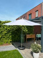 3 meter parasol met verrijdbare voet (beton), Tuin en Terras, Gebruikt, Stokparasol, Ophalen, Kantelbaar