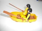 Playmobil bootje met roeispanen en 2 popjes, Kinderen en Baby's, Speelgoed | Playmobil, Ophalen of Verzenden, Gebruikt, Complete set