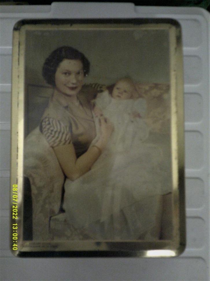 Vintage snoepblik Koningshuis, Verzamelen, Koningshuis en Royalty, Gebruikt, Overige typen, Ophalen of Verzenden