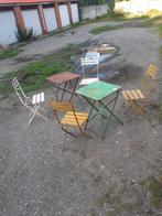 Tuinset met 2 stuks - café/tafelstoel, Tuin en Terras, Ophalen, Zo goed als nieuw, Stoel