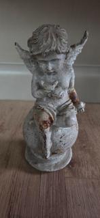 Antieke gietijzeren tuinengel, Antiek en Kunst, Ophalen of Verzenden