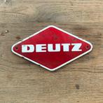 DEUTZ emaille reclamebord, Ophalen of Verzenden, Gebruikt, Reclamebord