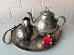 Koffie/thee servies tin Potstaniers, Antiek en Kunst, Antiek | Tin, Ophalen