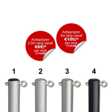 RVS standaard bevestigingspaal Heavy Duty beschikbaar voor biedingen