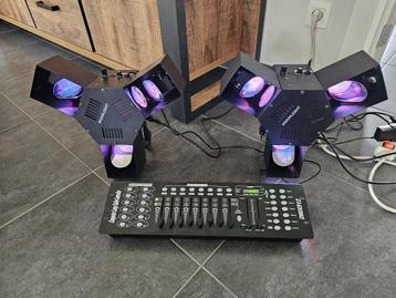 Combinatie van 2x Lichteffect led octo RGB (Moonlight) +,,, beschikbaar voor biedingen