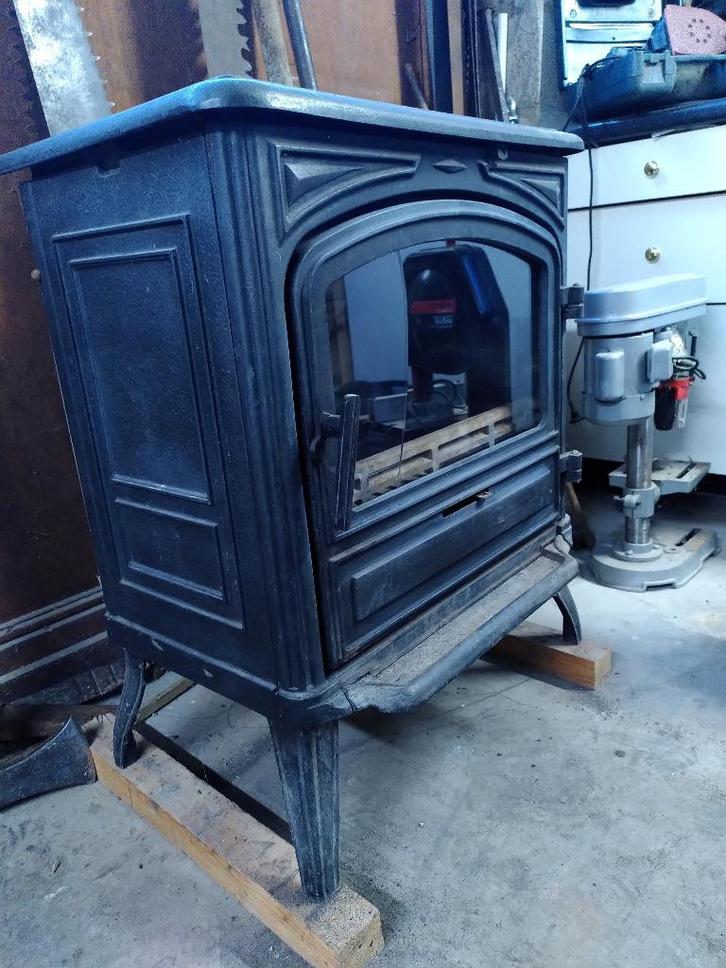 Poêle à bois Franco-Belge 10kW, Huis en Inrichting, Kachels, Gebruikt, Vrijstaand, Houtkachel, Hout, Ophalen