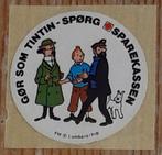 Kuifje sticker Spørg 1970s Tintin Hergé, Verzamelen, Ophalen of Verzenden, Kuifje, Zo goed als nieuw, Plaatje, Poster of Sticker