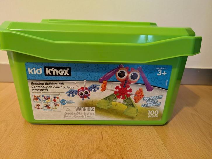 Kid K'nex Budding Builders kist, Kinderen en Baby's, Speelgoed | Bouwstenen, Zo goed als nieuw, K'nex, Ophalen