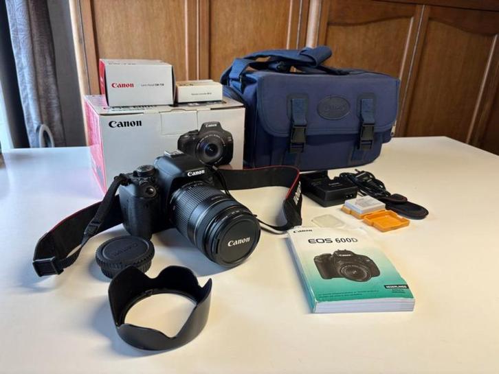 Spiegelreflexcamera Canon EOS 600D, Audio, Tv en Foto, Fotocamera's Digitaal, Zo goed als nieuw, Spiegelreflex, Canon, 4 t/m 7 keer