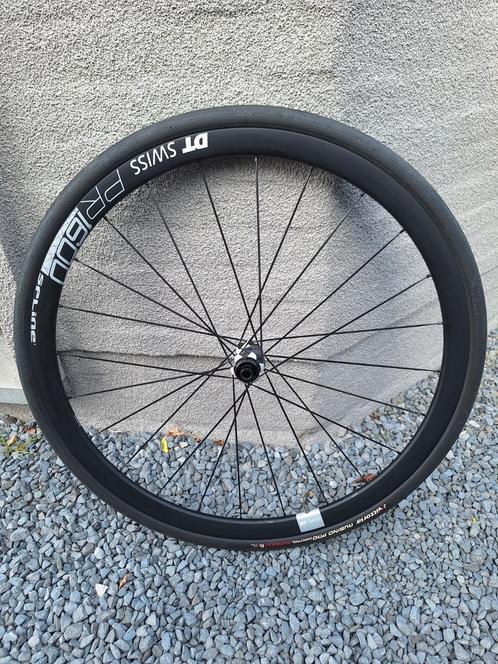 Dt swiss pr 1600 disc wielen met banden, Fietsen en Brommers, Fietsonderdelen, Zo goed als nieuw, Racefiets, Wiel, Ophalen