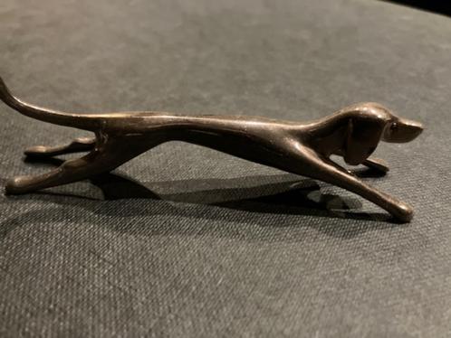 6 MESSENBRUGJES, 6 BESTEKSTEUNEN DASHOND TECKEL, Antiek en Kunst, Antiek | Bestek, Ophalen of Verzenden