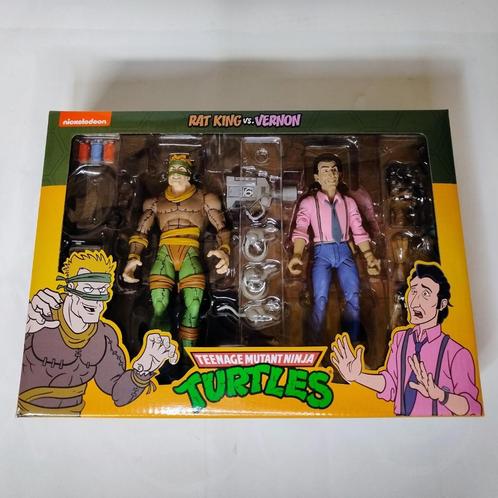 TMNT Ninja Turtles - Rat King & Vernon | Neca, Verzamelen, Poppetjes en Figuurtjes, Zo goed als nieuw, Ophalen of Verzenden