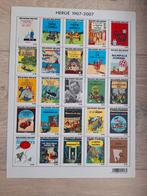 Feuille de timbres Tintin A4, Comme neuf, Enlèvement ou Envoi