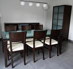 Salle à manger en wengé massif, Enlèvement, Utilisé, 4 à 6 chaises, Modern design