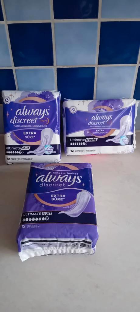 Altijd discreet ULTIMATE NIGHT voor blaaslekken, Handtassen en Accessoires, Uiterlijk | Lichaamsverzorging, Nieuw, Overige typen