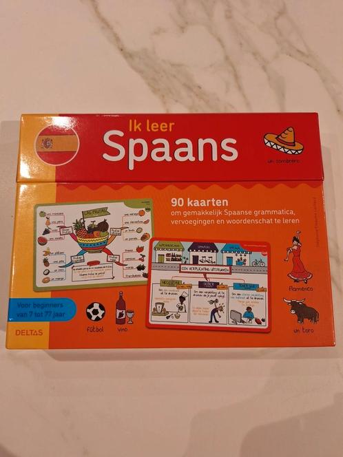 Ik leer Spaans - 90 kaarten - Spaans leren, Boeken, Taal | Spaans, Nieuw, Ophalen of Verzenden