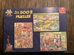 puzzels Jan Van Haasteren, Comme neuf, 500 à 1500 pièces, Puzzle, Enlèvement