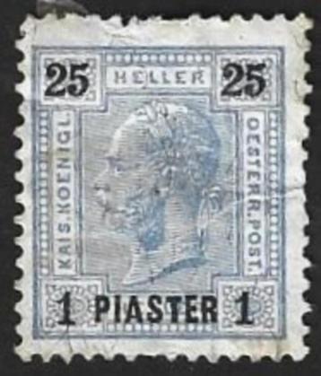 1 Postzegel 1900 Keizer Frans Jozef I [met opdruk] beschikbaar voor biedingen