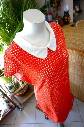 vintage dressing oranje leuke jurk beschikbaar voor biedingen