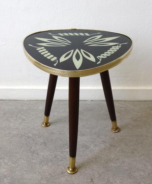 Vintage bijzettafel niertafel Rockabilly tafel Fifties, Huis en Inrichting, Woonaccessoires | Overige, Gebruikt, Ophalen of Verzenden