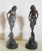 2 antieke bronzen KOWALCZEWSKI kikkerprinsen, Verzenden