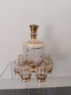 Vintage karaf + 6 glaasjes, Antiek en Kunst, Ophalen of Verzenden