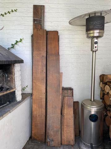 Plancher en chêne massif du XVIIIᵉ siècle (5,8 m2), Bricolage & Construction, Bois & Planches, Planche, 200 à 250 cm, Chêne, Utilisé