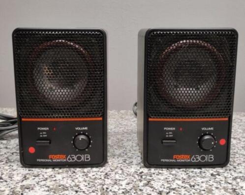 Fostex Personal Monitors 6301B (1 pair), Audio, Tv en Foto, Luidsprekerboxen, Gebruikt, Front, Rear of Stereo speakers, Overige merken
