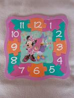 Houten inlegpuzzel klok Mickey en Minnie, Gebruikt, Ophalen of Verzenden