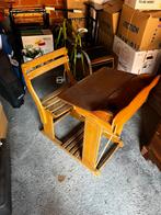 Oude kinderschoolbank te koop, Huis en Inrichting, Bureaus, Ophalen, Gebruikt