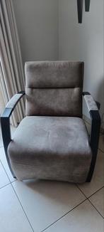 Leren fauteuil/zetel, Huis en Inrichting, Fauteuils, Ophalen, Zo goed als nieuw