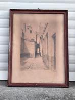 Dessin impasse des chansons signe geo lechein, Antiquités & Art, Enlèvement ou Envoi