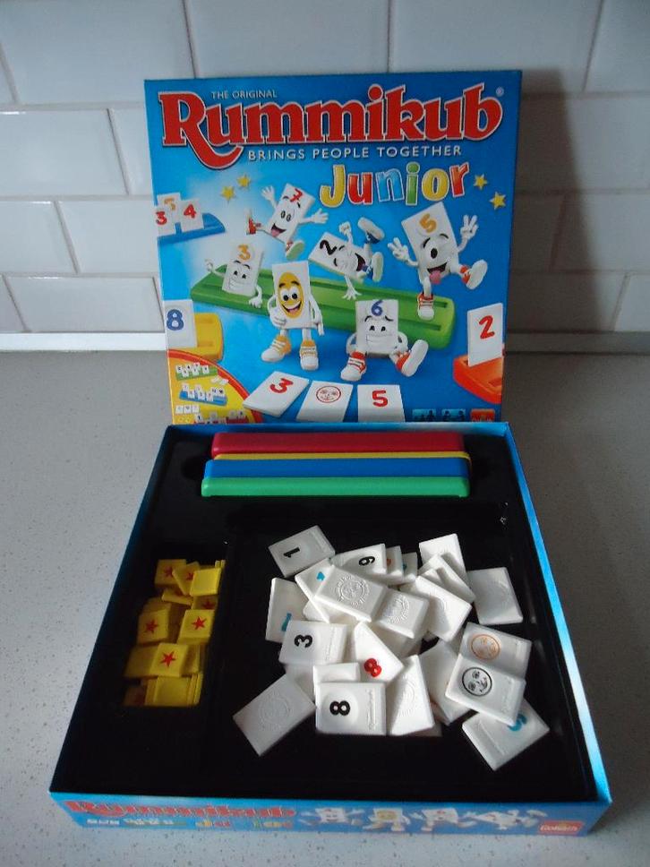 The Original "RUMMIKUB" Junior van Goliath in Prima Staat., Hobby en Vrije tijd, Gezelschapsspellen | Overige, Zo goed als nieuw