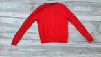 Polo Ralph Lauren cable knit sweater rood, Comme neuf, Taille 38/40 (M), Rouge, Enlèvement ou Envoi