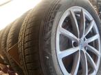 4 banden met velgen audi A6, Auto-onderdelen, Banden en Velgen, Ophalen, Gebruikt, 17 inch, Winterbanden