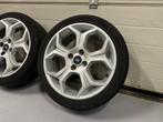 17inch Originele Ford ST Velgen set! 4x108 A merk banden!, Auto-onderdelen, Gebruikt, Banden en Velgen, 17 inch, Personenwagen