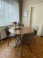 Ronde tafel met 4 stoelen, Huis en Inrichting, Ophalen, Rond