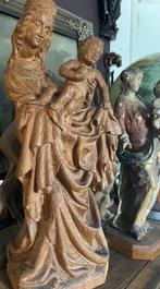 antieke houten madonna met kind 51 cm hoog, Antiek en Kunst, Antiek | Religieuze voorwerpen, Ophalen of Verzenden
