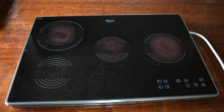 inbouw keramische kookplaat elektrisch koken Whirlpool € 65, Elektronische apparatuur, Kookplaten, Gebruikt, Inbouw, Keramisch
