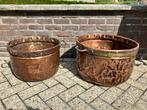 2 koperen potten, Antiek en Kunst, Ophalen